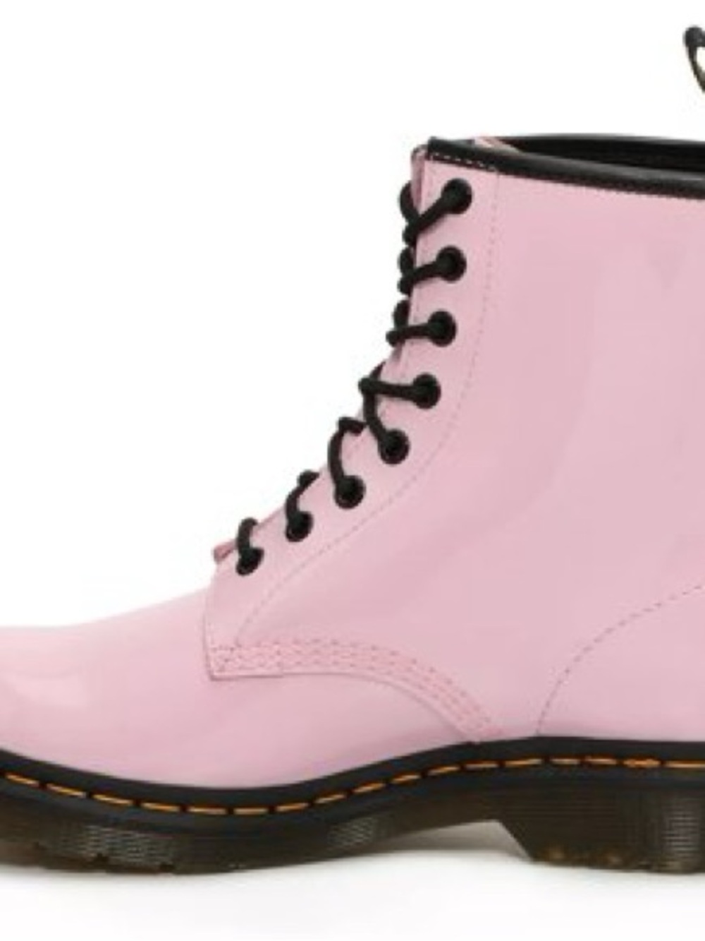 Dr. Martens Pink Patent 8-Eye Lace-Up Boot - Picture 2 of 5